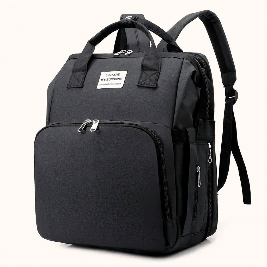 Nubbii 5-in-1 Foldable Diaper Bag & Baby Bed